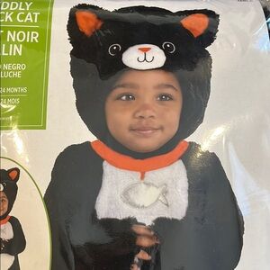 New Toddler 12-24 Month Cuddly Black Cat  Costume